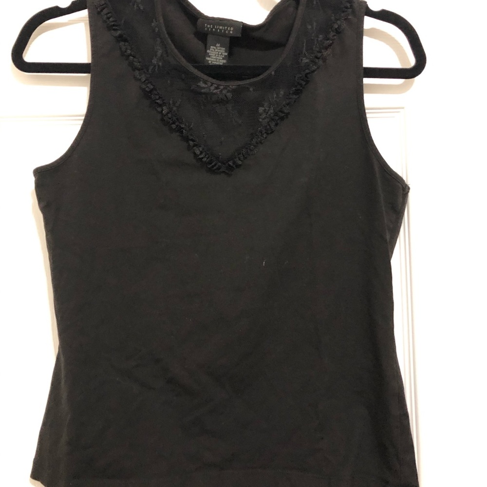 NEW Black mesh top